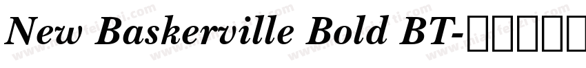 New Baskerville Bold BT字体转换